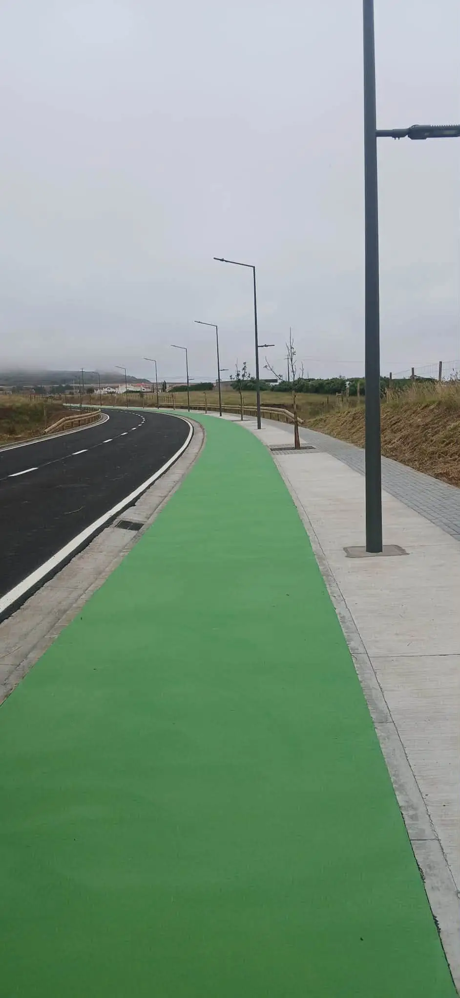 Revestimento Sintético Verde para Pavimentos Pedonais e Ciclovias