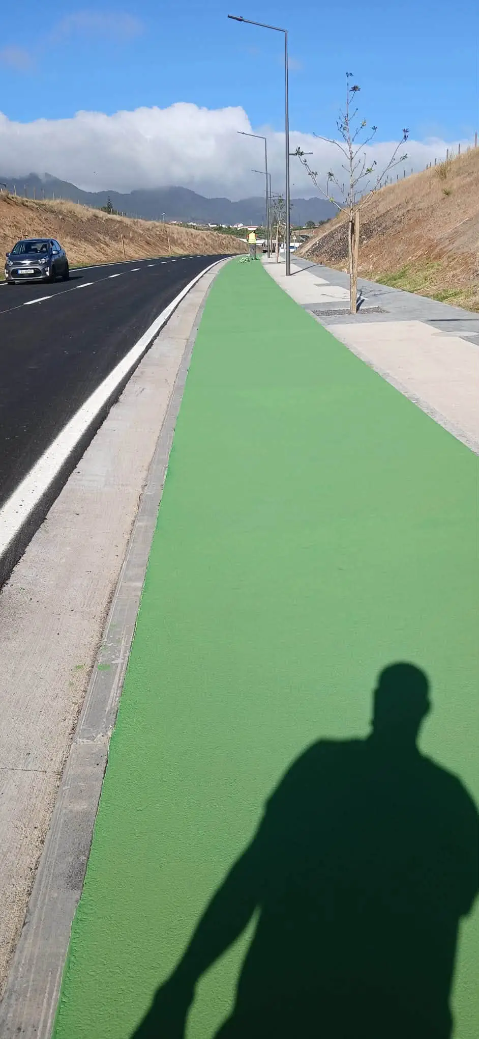 Revestimento Sintético Verde para Pavimentos Pedonais e Ciclovias